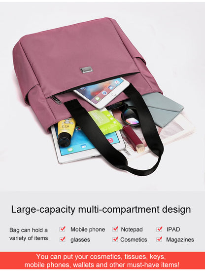 2025 Nagy kapacitású, vízálló, több zsebbel ellátott nylon válltáska