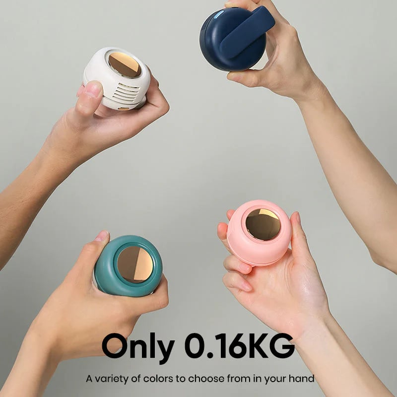 🌬️ Prémium 2 az 1-ben nyak- és derékventilátor – Könnyű, hordozható, USB-C tölthető