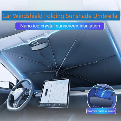☀️🚘 Prémium összecsukható autós napellenző – védd autódat a forróságtól és az UV-sugaraktól