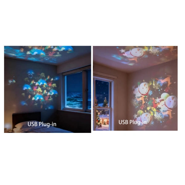 ✨Dinamikusan forgó LED projektor lámpa