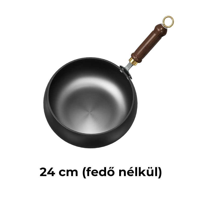 👨‍🍳🍳 Hagyományos vasedény bevonat nélkül | Többgenerációs minőség és funkcionalitás 🍲✨