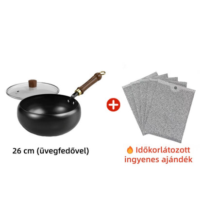 👨‍🍳🍳 Hagyományos vasedény bevonat nélkül | Többgenerációs minőség és funkcionalitás 🍲✨