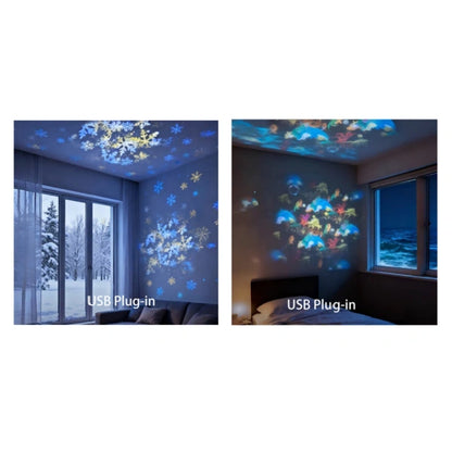 ✨Dinamikusan forgó LED projektor lámpa