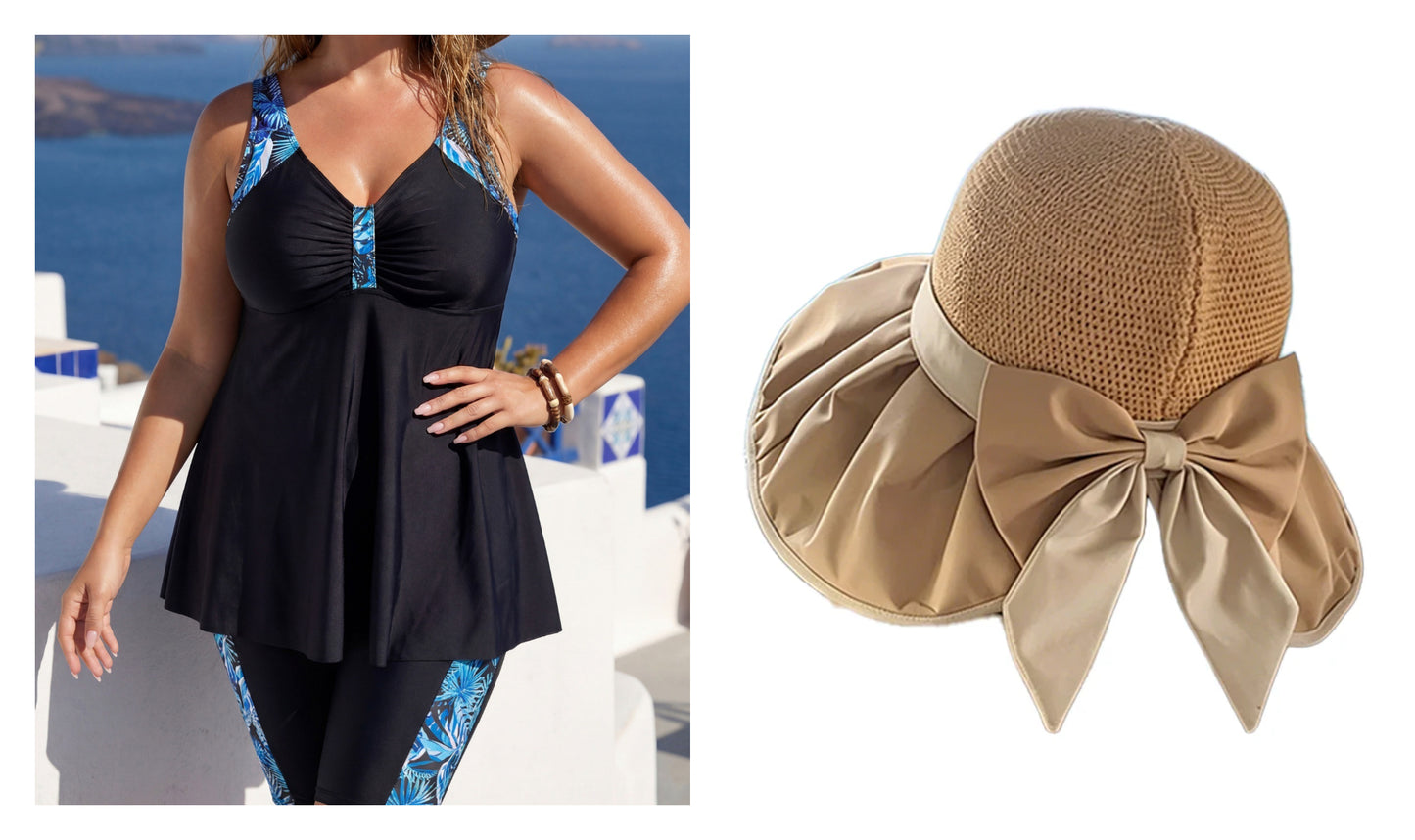 👙 6XL-es, laza szabású női bikini felső és alsó