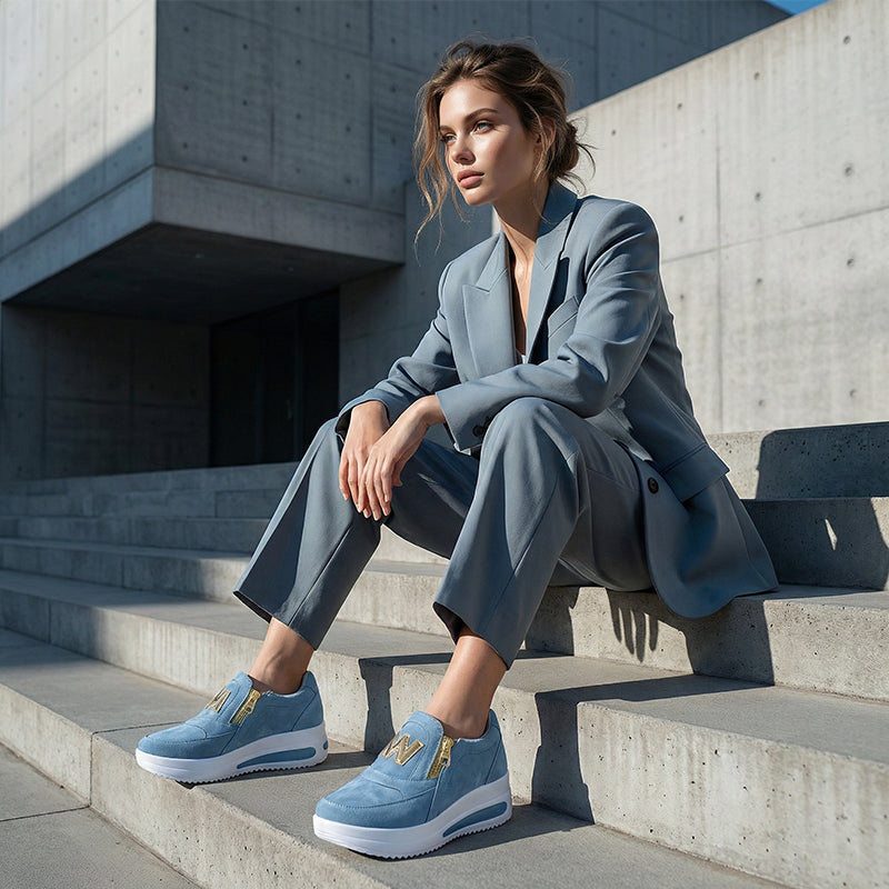👍 Női alkalmi platform Slip-on ortopédiai cipők 👞 | Kényelmes és stílusos viselet egész nap