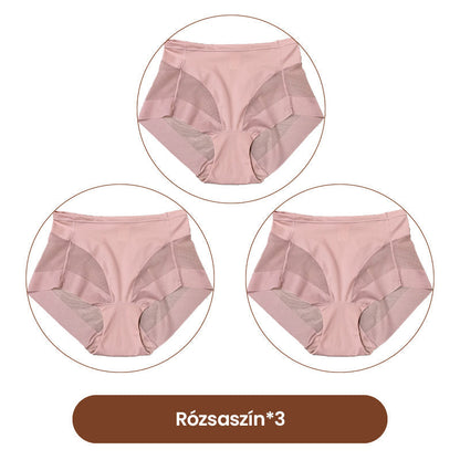 🔥 2+1 ingyen 🔥 Nőknek szánt varrás nélküli magas derekú alakformáló bugyi szett