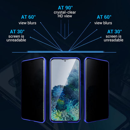💥Mágneses edzett üveg kétoldalas telefon tok Samsung S23-S25 sorozathoz