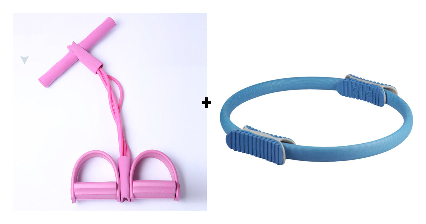 Fitness Ellenállás Szalag - 4 Csöves Pedál Bokahúzó