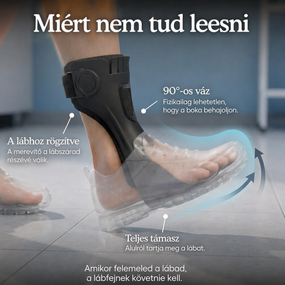 🚶‍♂️🦶 Lábfejleszállás elleni ortézis – ergonómikus lábfogás járás közben ✨