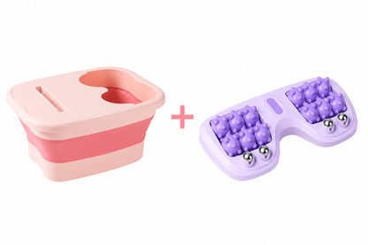 🦶 Összecsukható Lábfürdő Masszírozó Görgőkkel – Otthoni SPA Élmény