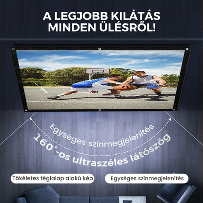 🎬 Összecsukható tükröződésmentes képernyő