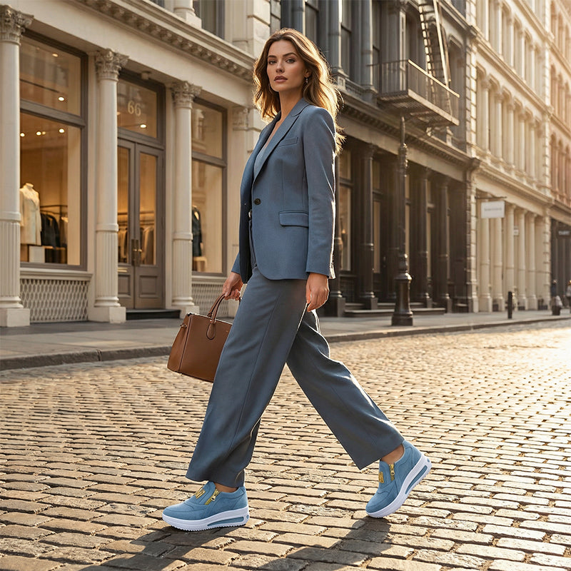 👍 Női alkalmi platform Slip-on ortopédiai cipők 👞 | Kényelmes és stílusos viselet egész nap