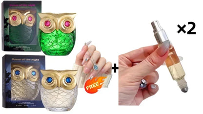 🦉✨ Parfüm egyedi, bagoly alakú üvegben, 100 ml – keleti, virágos és fás illat, kávéval, vaníliával és jázminnal 🌙