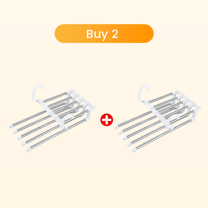 【1+1-et ingyen】Teleszkópos, összecsukható, többrétegű nadrágtároló állvány