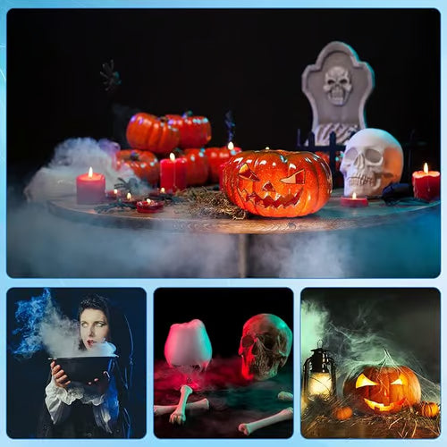 🎃 12 színű LED-es ködgenerátor – látványos köd halloweeni bulikhoz