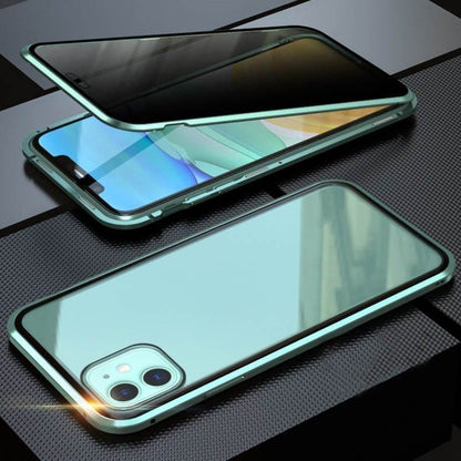 IPhone tok mágneses király Apple Peep Proof kétoldalas üveg fém mágneses védőtok