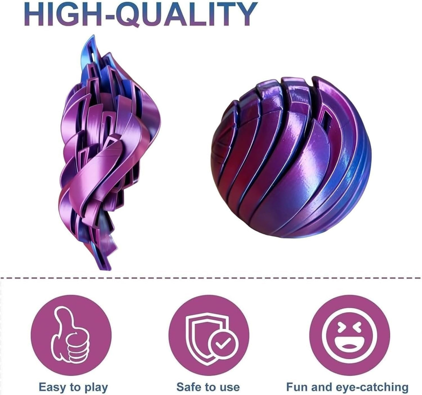 🎁🎅 3D nyomtatott slime labda fidget játék👍