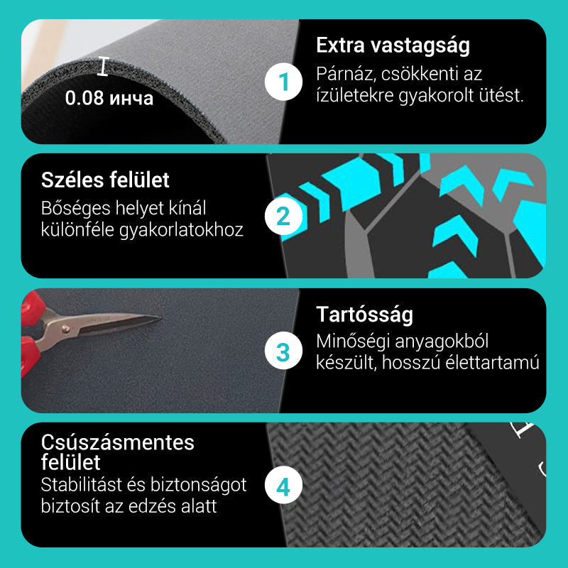 ⚽Futball edzőmatrac【Csúszásgátló, hangszigetelő】