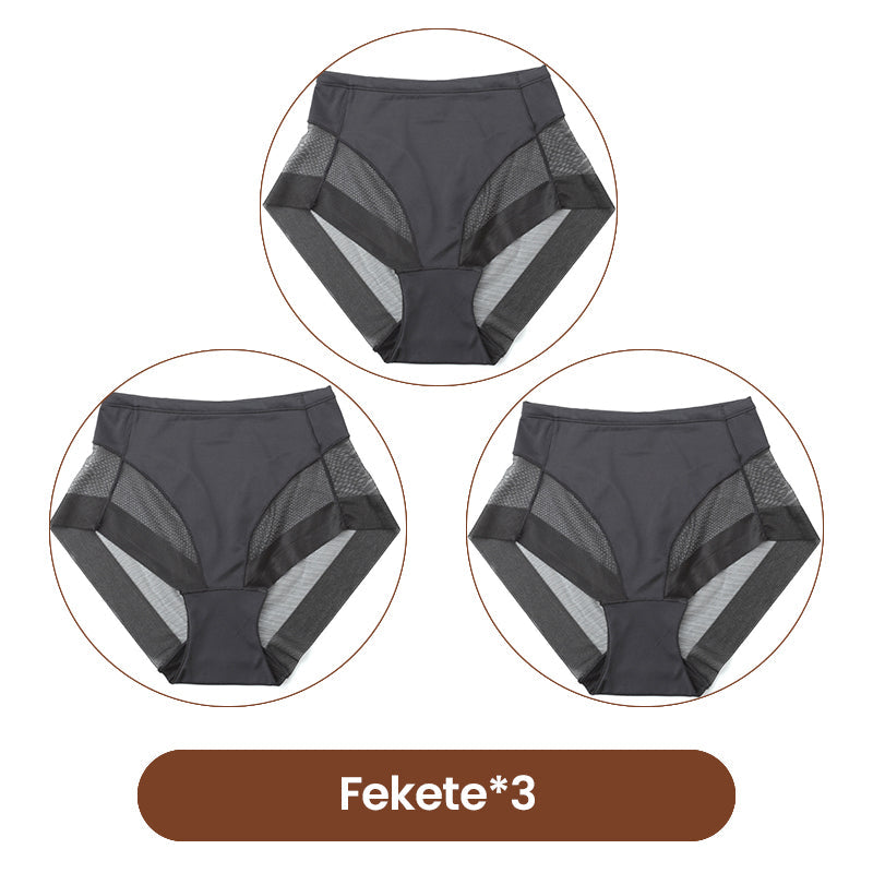 🔥 2+1 ingyen 🔥 Nőknek szánt varrás nélküli magas derekú alakformáló bugyi szett