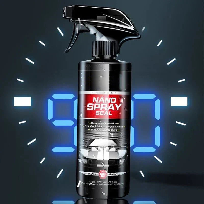 🚘✨ Professzionális autóbevonat-spray – visszaadja a fényt, víz- és porálló, polírozás nélkül (nem károsítja a karosszériát) 🌿🌧️