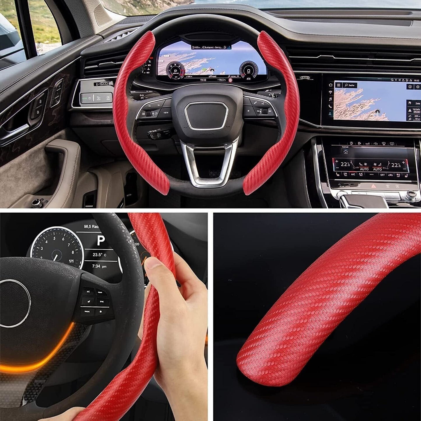 🚗Csúszásgátló kormánykerék-huzat autókhoz