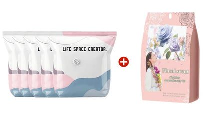 【1+2 INGYEN】💨 Szivattyú nélküli, nagyméretű vákuumos tárolózsák – Azonnali térfogatcsökkentés, helytakarékos 📦✨