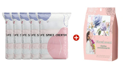 【1+2 INGYEN】💨 Szivattyú nélküli, nagyméretű vákuumos tárolózsák – Azonnali térfogatcsökkentés, helytakarékos 📦✨