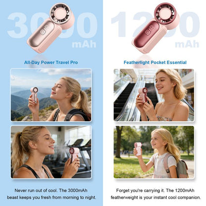 ❄️ Győzze le könnyedén a hőséget – Mini kézi ventilátor LED kijelzővel és 6 sebességgel – Utánvétes 💨😍