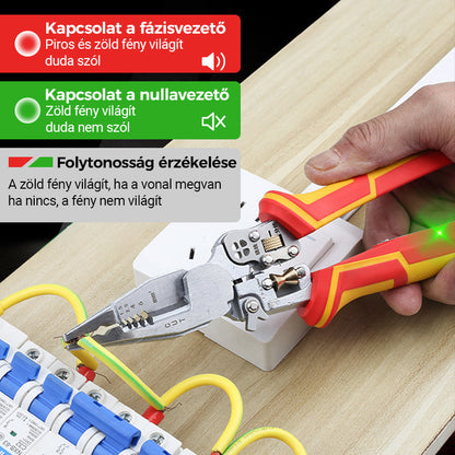 🧰8 az 1-ben vezeték csupaszító feszültség vizsgálóval