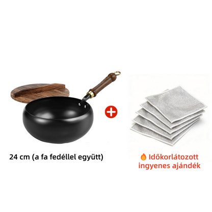 👨‍🍳🍳 Hagyományos vasedény bevonat nélkül | Többgenerációs minőség és funkcionalitás 🍲✨