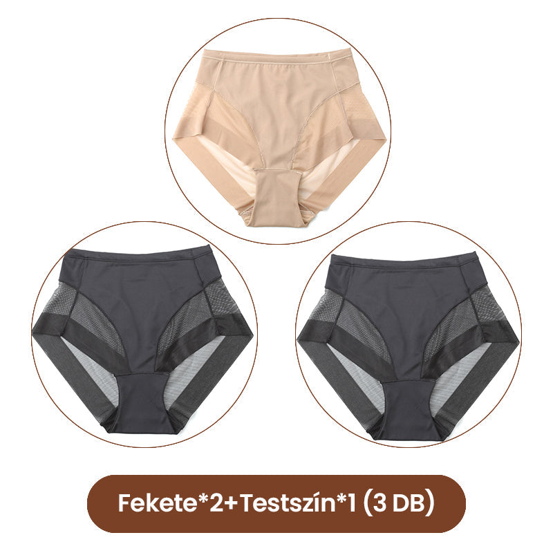 🔥 2+1 ingyen 🔥 Nőknek szánt varrás nélküli magas derekú alakformáló bugyi szett
