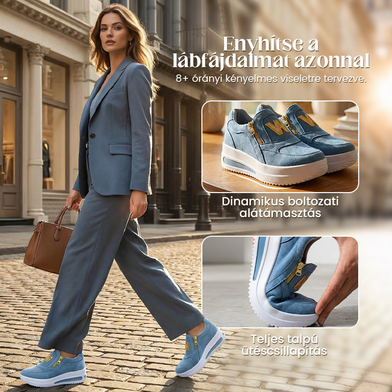 👍 Női alkalmi platform Slip-on ortopédiai cipők 👞 | Kényelmes és stílusos viselet egész nap