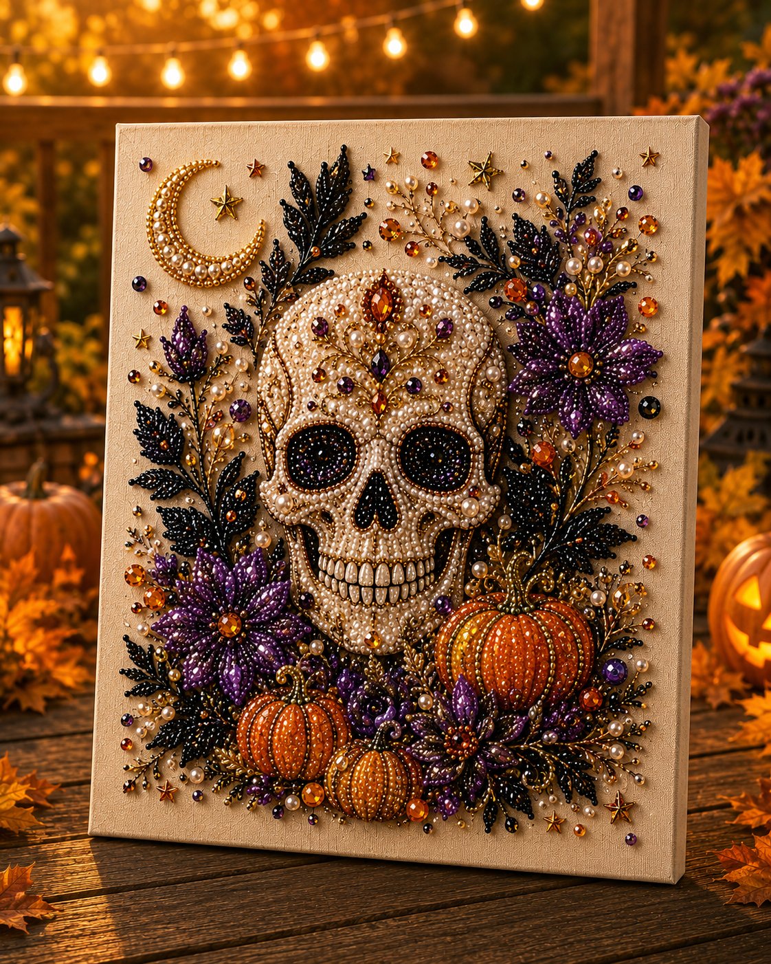 🎁💥UTOLSÓ NAPI AKCIÓ 50% KEDVEZMÉNY!!!! 👻✨ Halloween gyöngyös kézműves készlet – Varázsold a pici gyöngyöket kísértetiesen aranyos alkotásokká