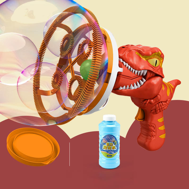 🎁✨ Elektromos láncos nagy buborékfújó gép – Folyamatos varázslat, lenyűgöző látvány 🌿🦖
