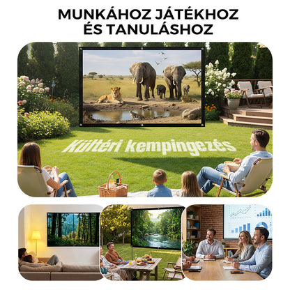 🎬 Összecsukható tükröződésmentes képernyő