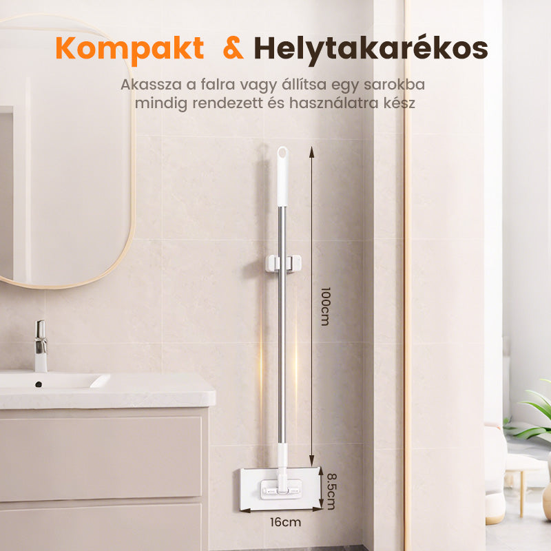 ⚡ Poroló seprű 4 mosható kendővel – gyors tisztítás! 🏠✨