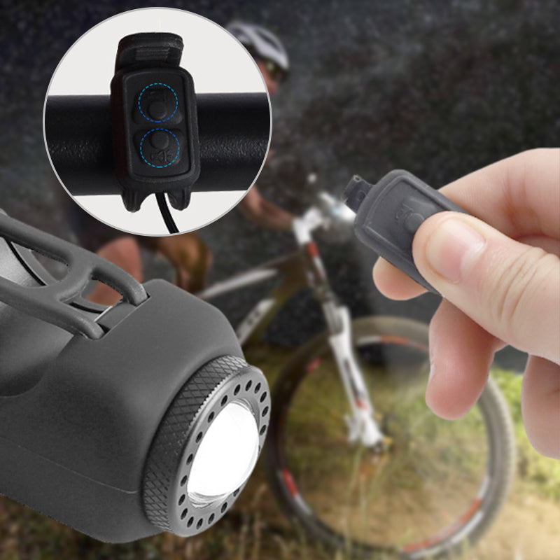 🚲 Külső kerékpárlámpa + csengő 2 az 1-ben【✨ Utánvétes fizetés】