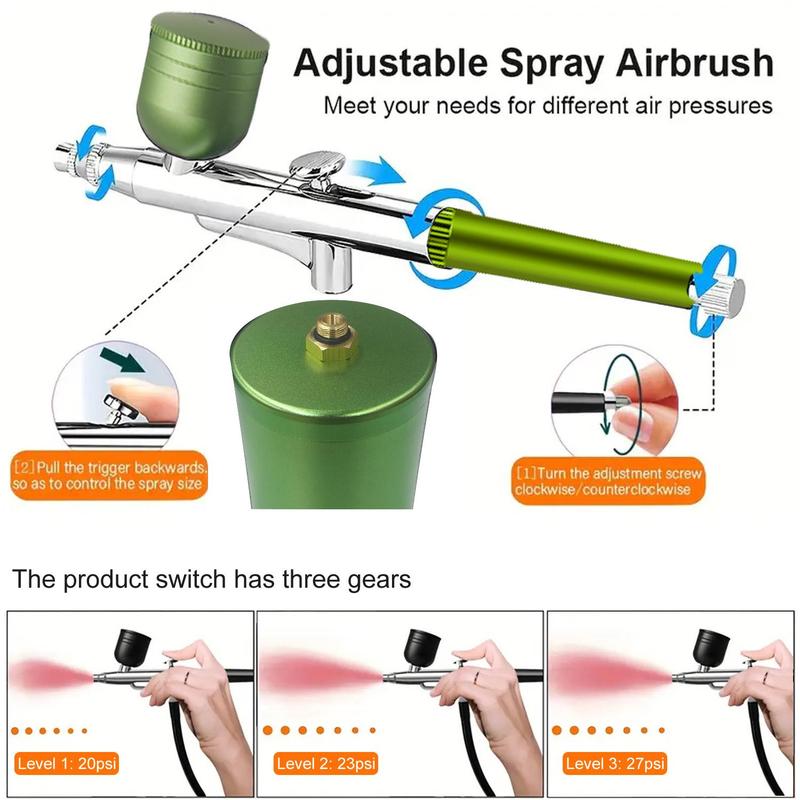 ✨ Airbrush szórópisztoly – precíz porlasztás és multifunkcionalitás! 🎨🚗