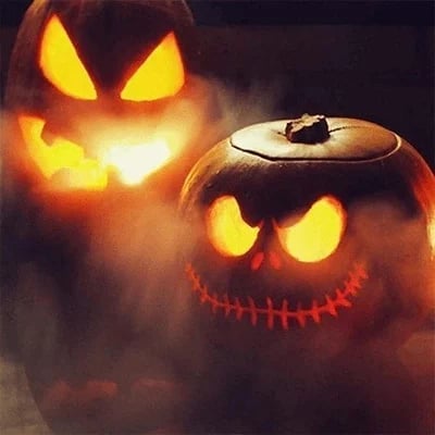 🎃 12 színű LED-es ködgenerátor – látványos köd halloweeni bulikhoz