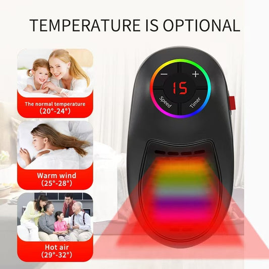 🔥LETZTER TAG SALE 50% RABATT!!🏆Blitzverkauf⚡ Über 50.000 verkauft! Fast ausverkauft - 💥Easylife Plug-in Go Heater – Tragbarer Keramikheizer mit einstellbarer Temperatur und Fernbedienung