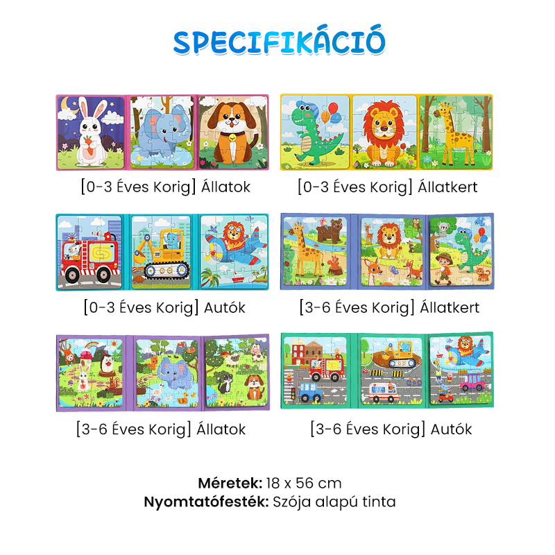 Mágneses építőkönyv gyerekeknek 🧩👶💕