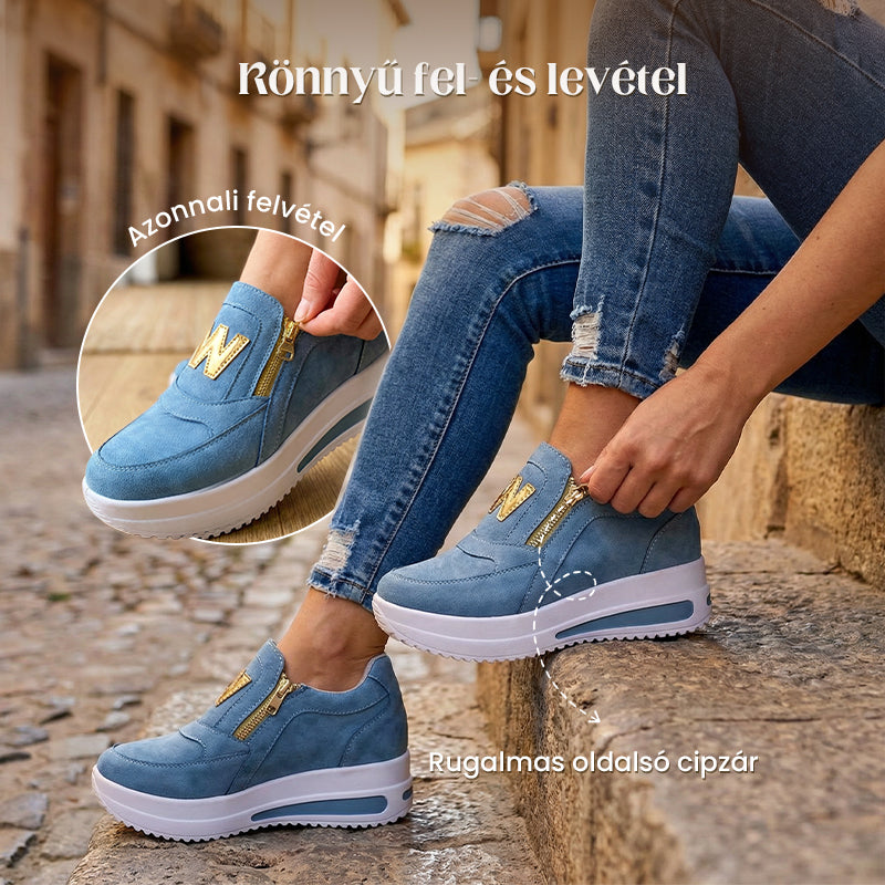 👍 Női alkalmi platform Slip-on ortopédiai cipők 👞 | Kényelmes és stílusos viselet egész nap