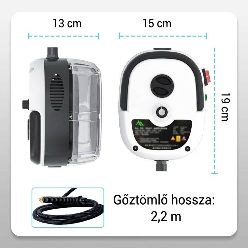 ⚡2500W kézi, magas hőmérsékletű, nyomás alatt álló gőztisztító készülék