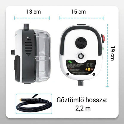 🔥 2500W nagy teljesítményű magasnyomású gőztisztító – Erőteljes tisztítás vegyszerek nélkül