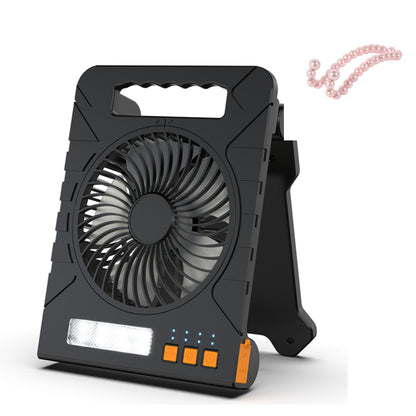 🍃Kettős teljesítményű kültéri ventilátor napelemmel és lámpával