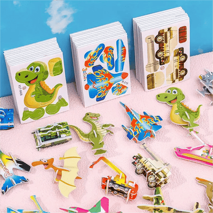 3D-s puzzle-k rajzfilmfigurákkal 🦖 – fejleszti a kézügyességet és a logikai gondolkodást