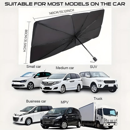 ☂️🚘 Prémium autós napellenző esernyő – Védi autóját a hőségtől és az UV-sugaraktól ☀️