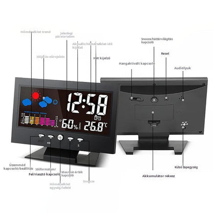 ⏰ Digitális LED asztali ébresztőóra 🌡️