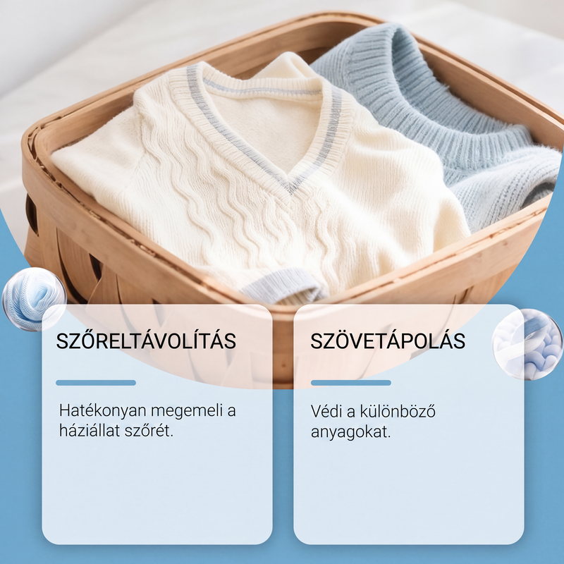 🐕🧺 Állatszőrt eltávolító mosógolyók – összegyűjtik a ruhákról az állatszőrt, a hajat és a szöszöket ✨