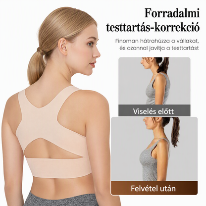 🌸✨ Elöl kapcsos, tartásjavító melltartó – Merevítő nélkül, a hát egészségéért【1 + 1 ingyen】